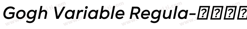 Gogh Variable Regula字体转换